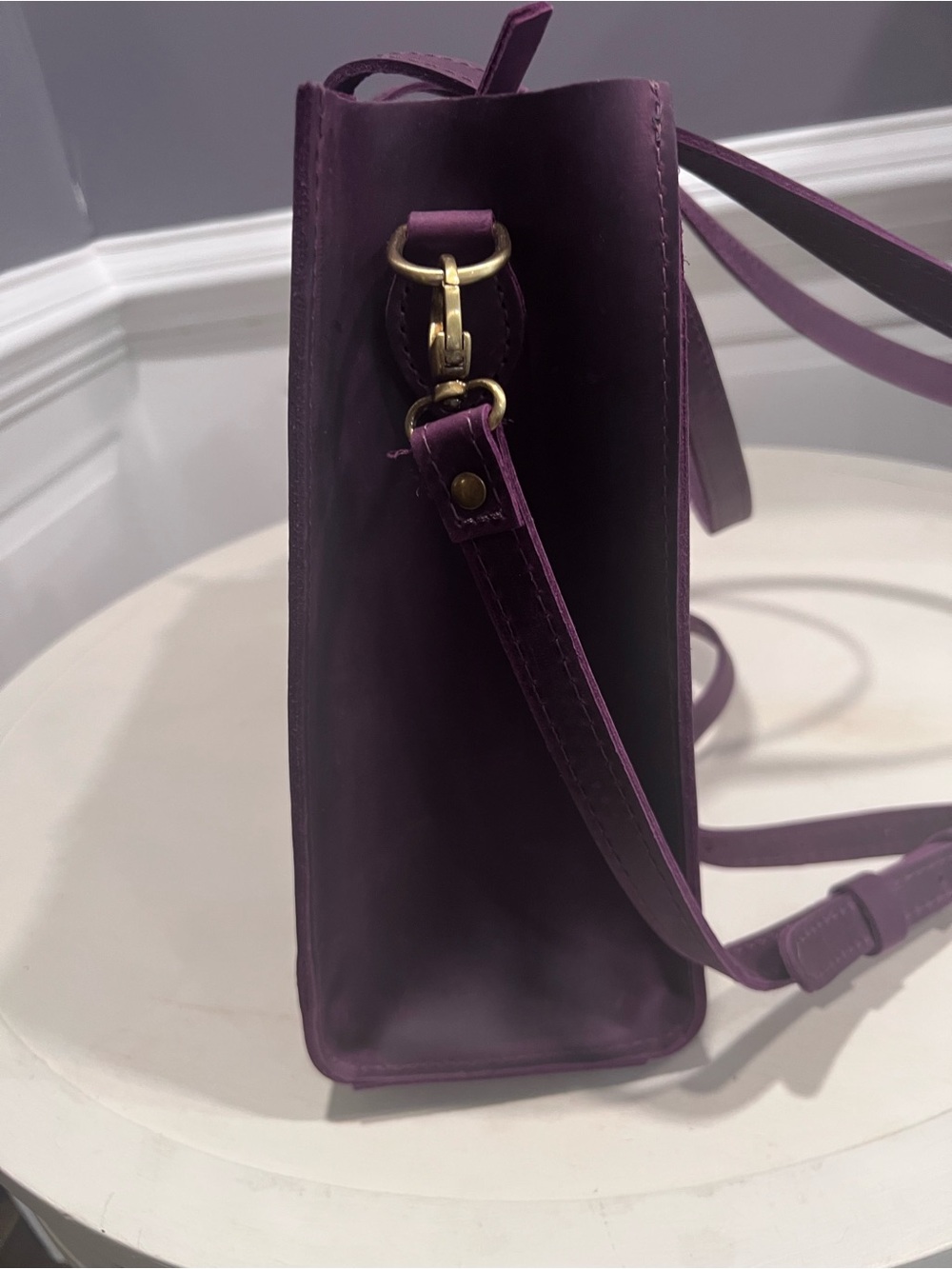 NWT Portland Leather Larkspur Oversized E/W Lola - Picture 8 of 9